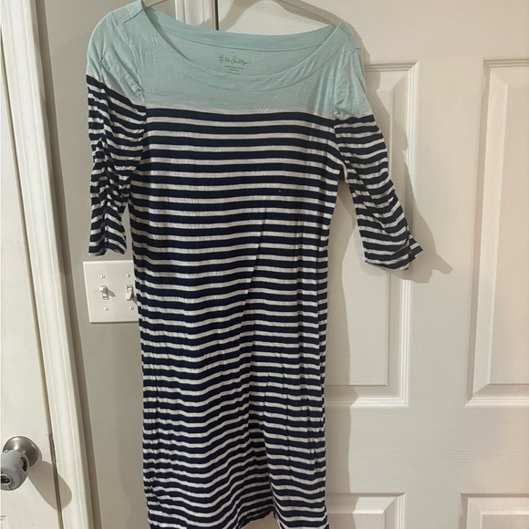 Lilly Pulitzer bundle of a dress and 5 tanks tops and shirts. All EUC. Size med - Picture 2 of 15